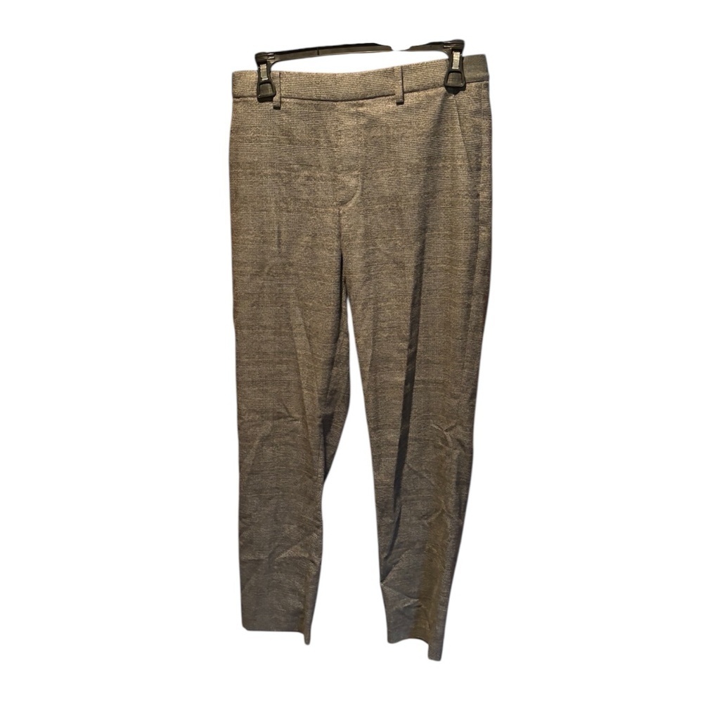 Uniqlo Women's Pull On Plaid Dress Pants Gray Small